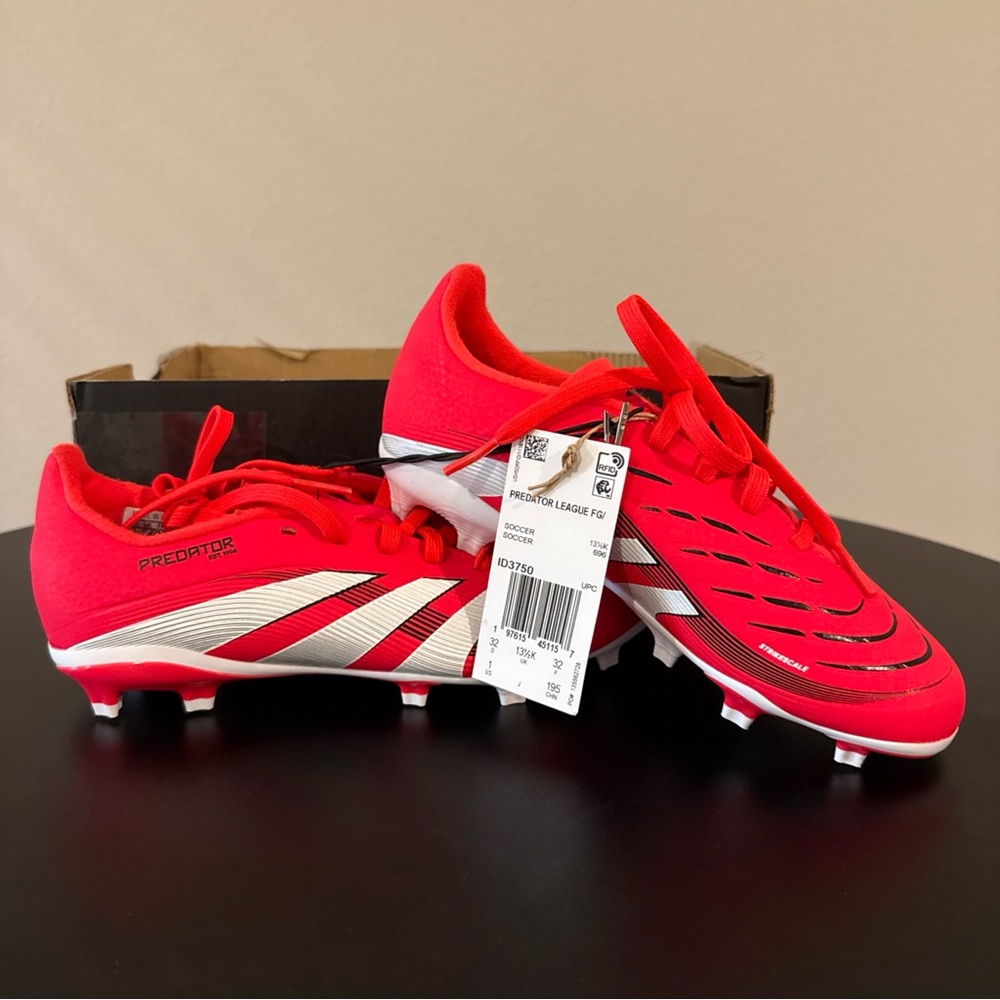 Adidas Predator Lucid Red Soccer Cleats - Youth 1